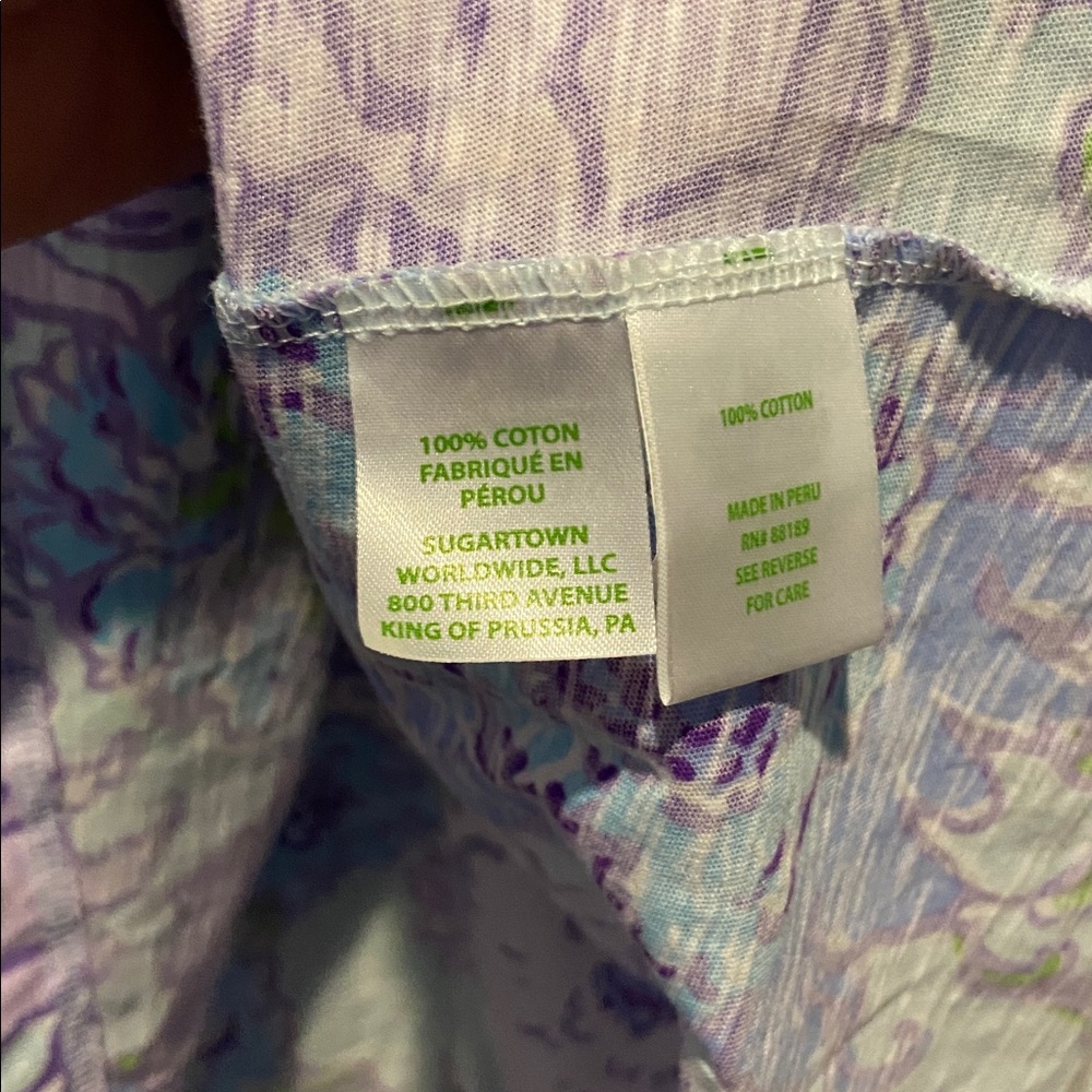 Lilly Pulitzer Etta Scoop Neck Tee - XXL- NWOT- Multi Let It Gogh - Picture 3 of 7